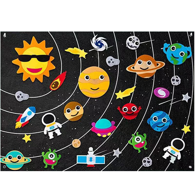 Montessori Felt Animal World – Creative Educational Play Board for Kids