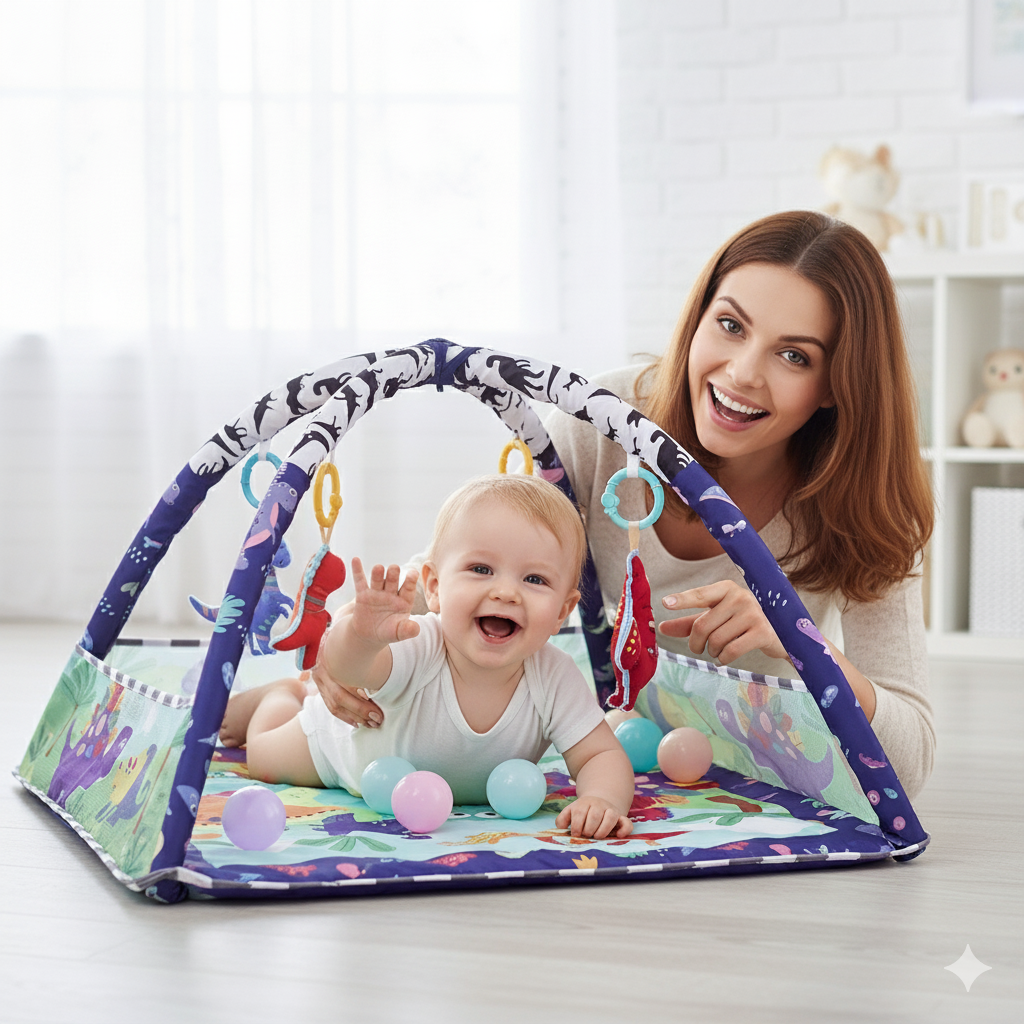 Baby Activity Play Mat – Sensory Fun & Safe Development from Day One
