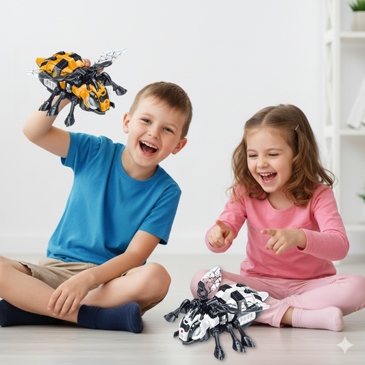 Crawling Bee - 360° Interactive Crawling Bee Toy with Lights & Sound