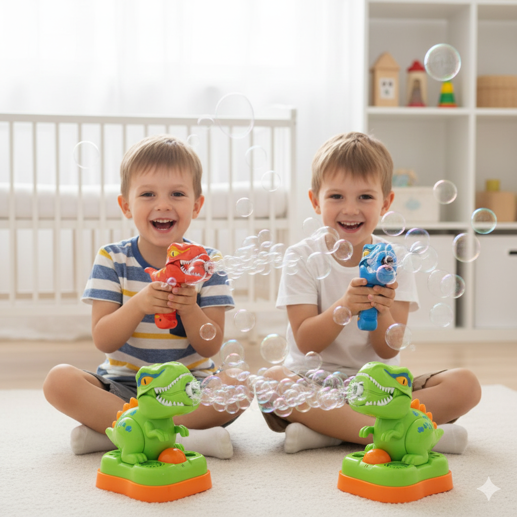 Bubble Dino– Magical Dinosaur Bubble Blaster for Kids