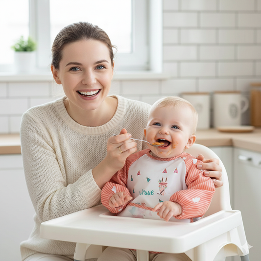 Baby Sleeve Bib – Long Sleeve Waterproof Bib For Mess-Free Mealtimes