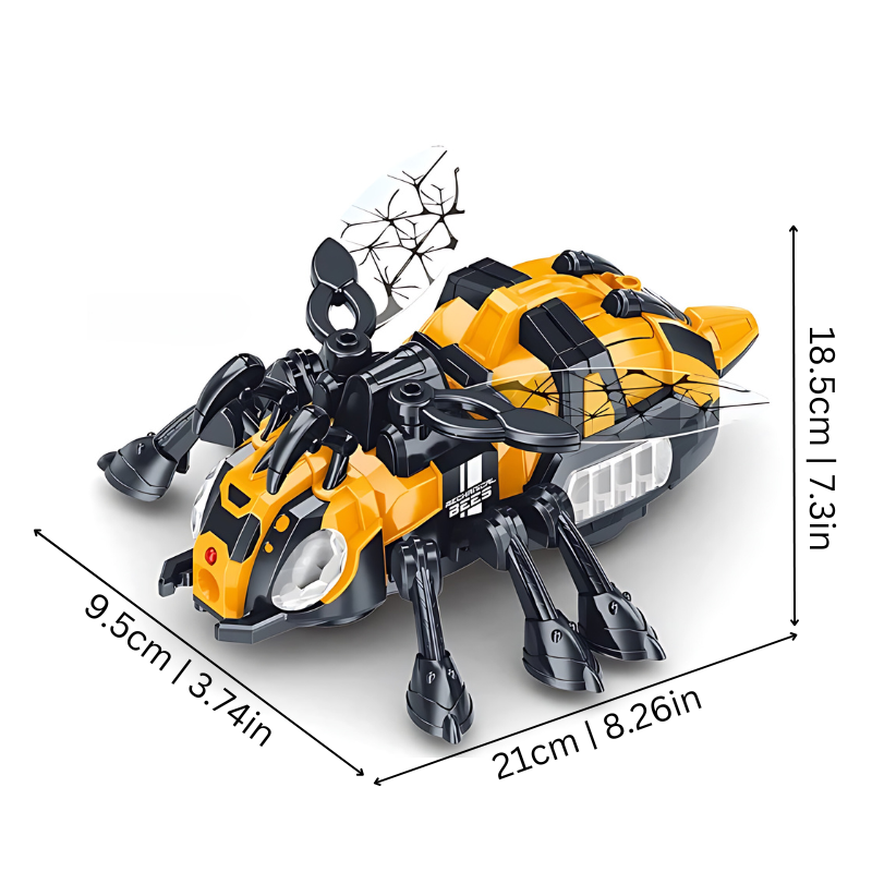 Crawling Bee - 360° Interactive Crawling Bee Toy with Lights & Sound