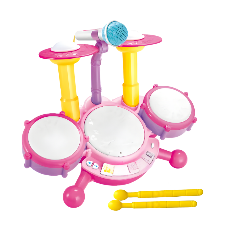 Kids Drum Set – Musical Rhythm Learning &amp; Light-Up Interactive Toy