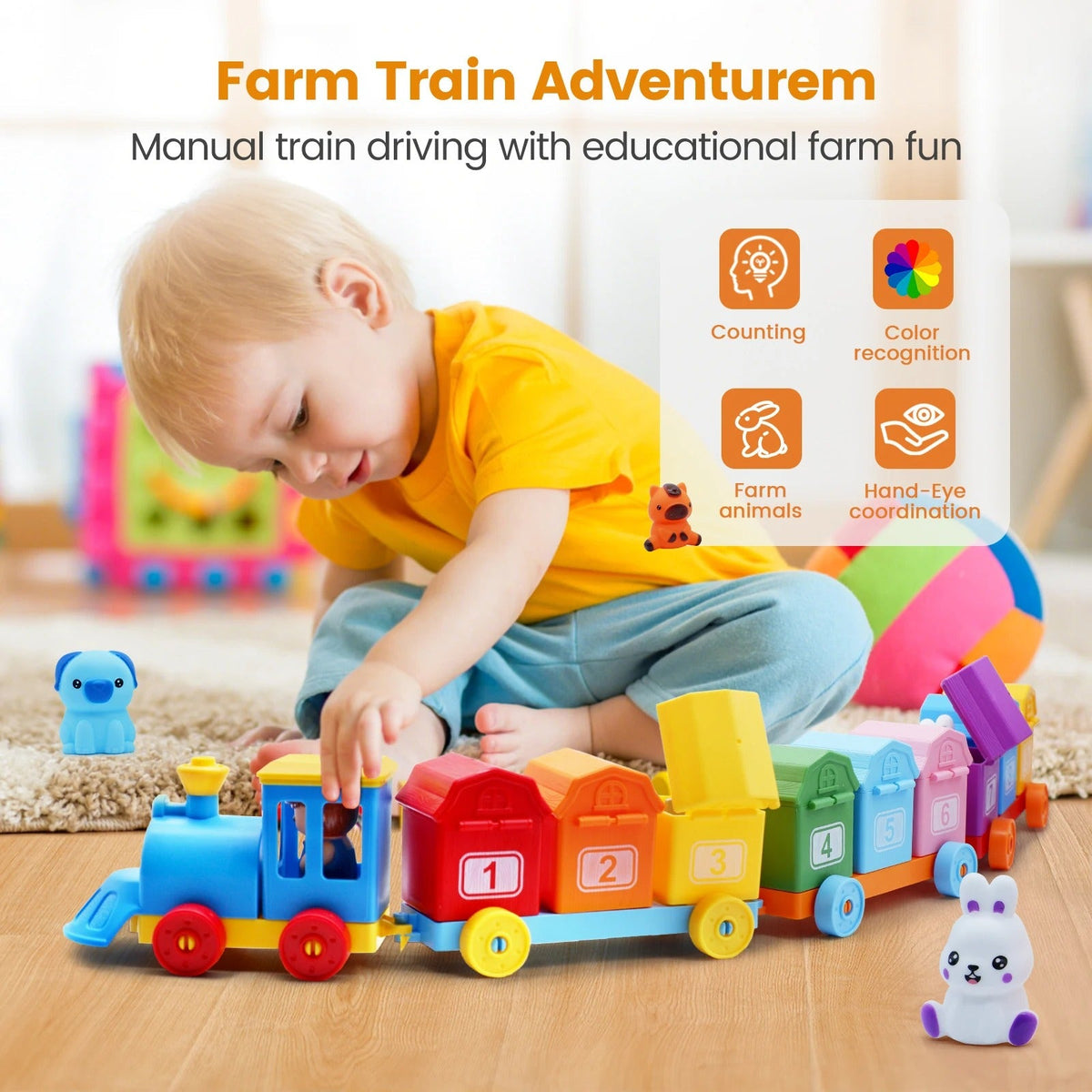 Montessori Farm House Toy – Interactive Early Learning Farm Adventure