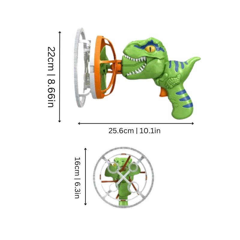 Bubble Dino– Magical Dinosaur Bubble Blaster for Kids